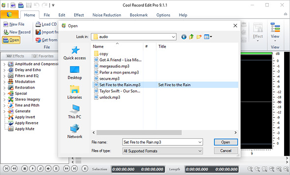How to Edit Audio Files - Input Audio
