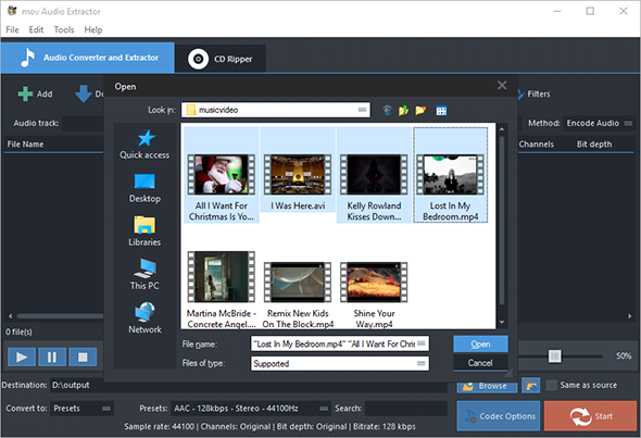 How to Extract Audio from Video - Input Video Files