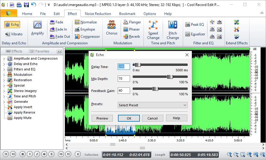 audio recorder and editor